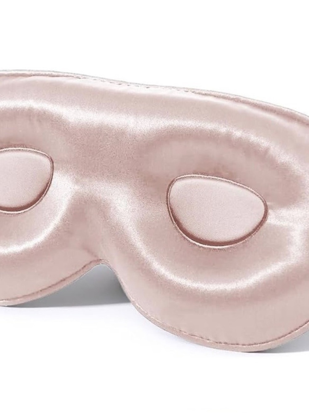 Silky Blush Pink Padded Sleep Mask
